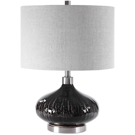 Ampara Deep Charcoal Table Lamp